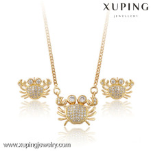 60830-Xuping Sommer Beliebte Krabbe Schmuck Elegant Set